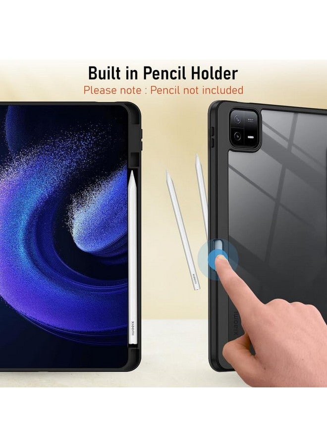 Robustrion Cover for Xiaomi Mi Pad 6 Cover Case 11 inch Hybrid Flip Stand Cover Case with Pen/Pencil Holder for Xiaomi Mi Pad 6 11 inch [Auto Sleep Wake Support] - Black - Image 5