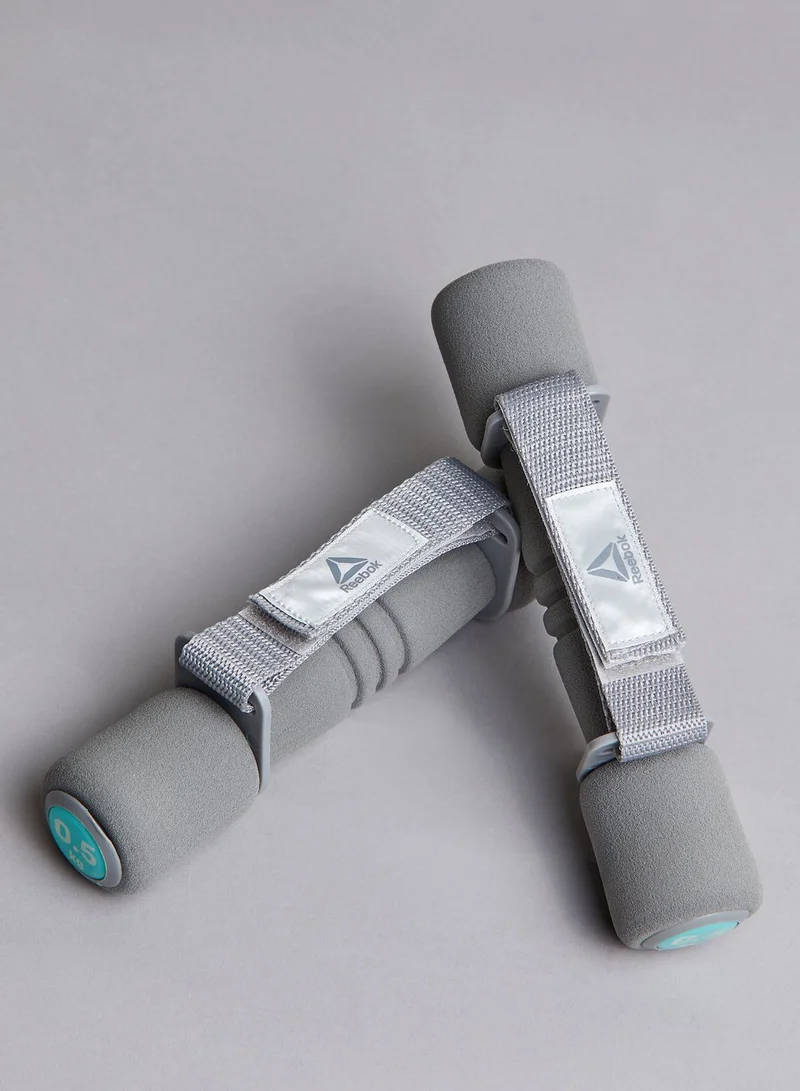 Reebok Logo Softgrip Dumbbells - 0.5KG
