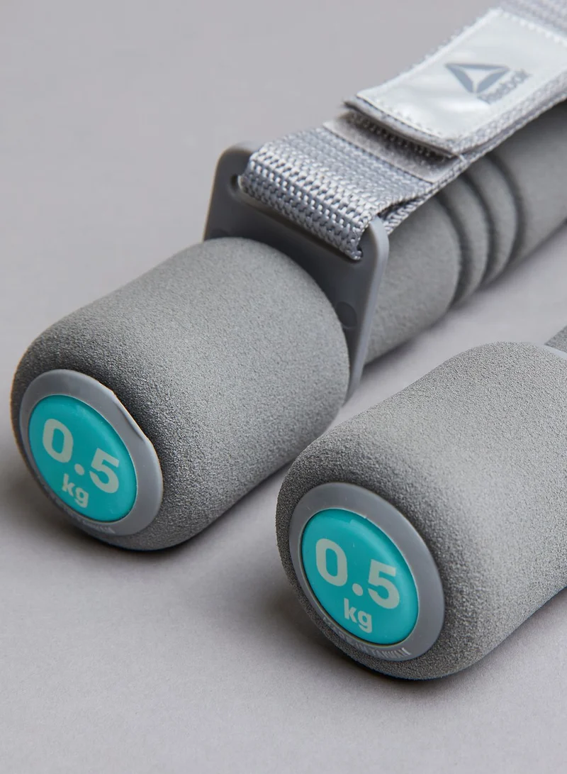 Reebok Logo Softgrip Dumbbells - 0.5KG