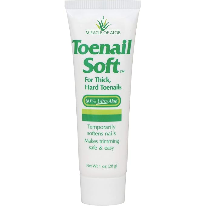 Miracle of Aloe Toenail Soft 1 Oz - Temporary Nail Softening Cream with 60% Ultra - Image 1