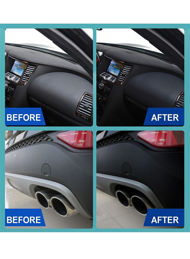 OUHOE Plastic Refreshing Set, Automotive Plastic Parts Refurbish Agent Car Maintenance Specialist Nano Plastic Refresh Coating 30ml, Quick and Effective, Applicable To All Kinds of Plastic Parts - Image 2