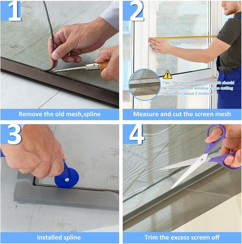 Artlicious 120 GSM Fiberglass Windows Mosquito Net Roll for Balcony Door etc. DIY Cut to Any Size, for Small & Big Windows. Highly Durable and Best in Class Size (White(4x10ft)) - Image 5