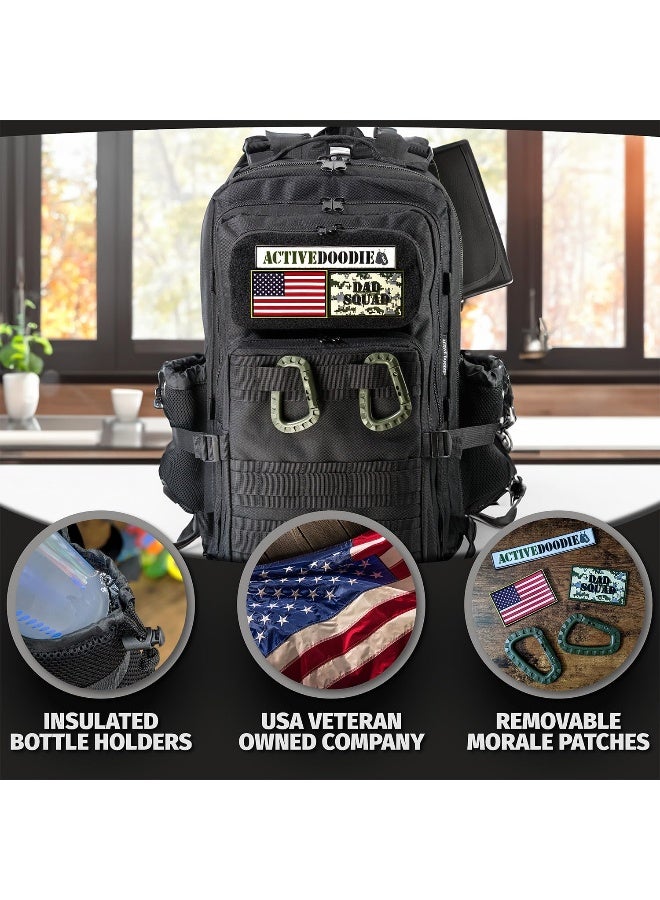 ActiveDoodie Active Doodie Dads Diaper Bag Backpack, Waterproof Tactical Style Baby Bag for Men - Image 5