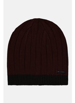 Van Heusen Men Knitted Beanie, Dark Brown  - Image 2