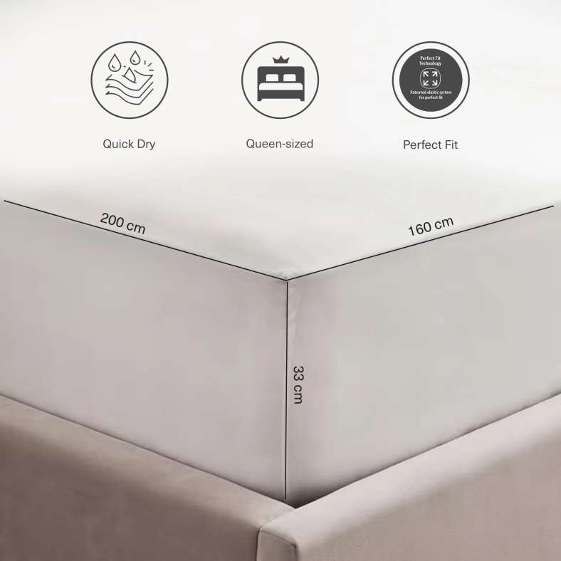 Pan Home شريحة سرير كوين عاجية - يومية - Image 4