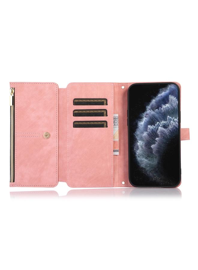 Zaboon Case For iPhone 11 Pro Max Dream 9-Card Wallet Zipper Bag Leather Phone Case - Image 4