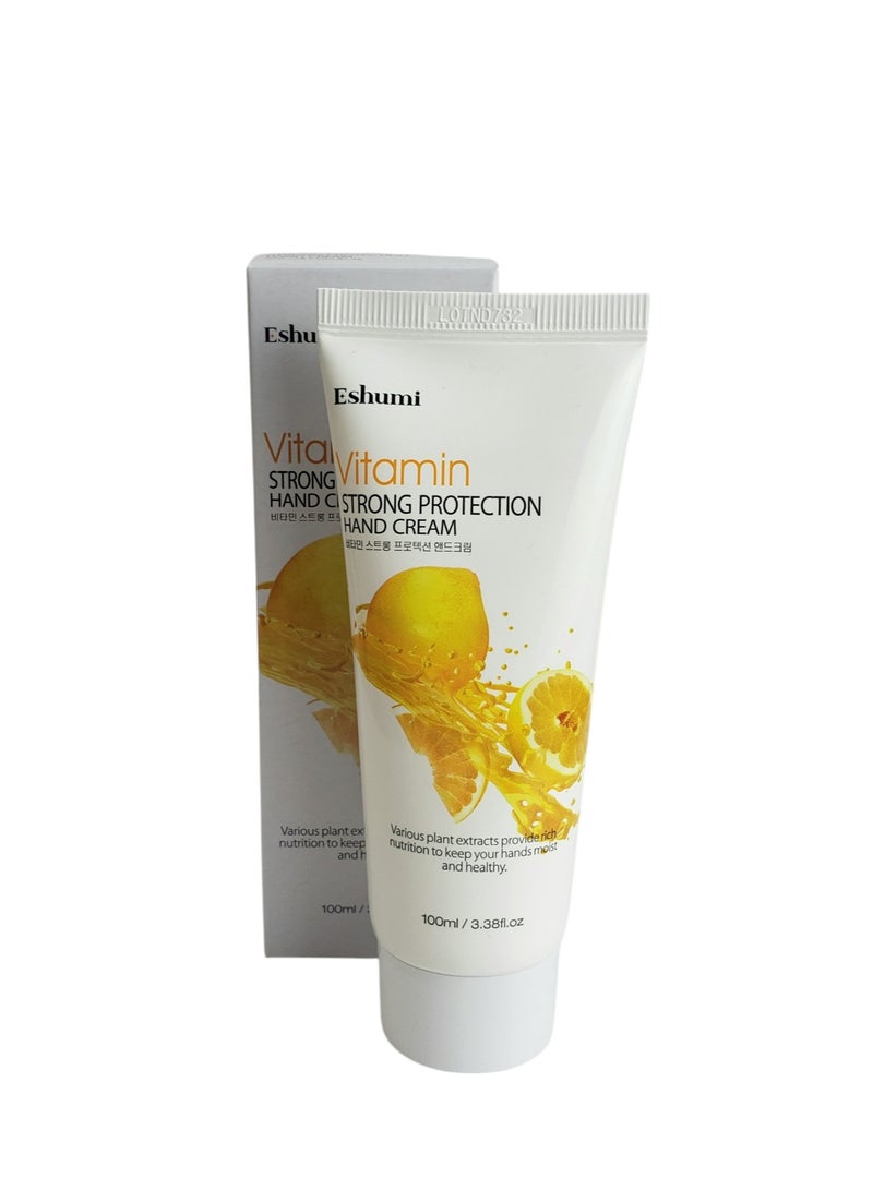 Eshumi KOREAN PRODUCT  Vitamin strong protection hand cream - various plant extracts provide rich nutrition to keep your hands moist and healthy 100 ml - Image 3