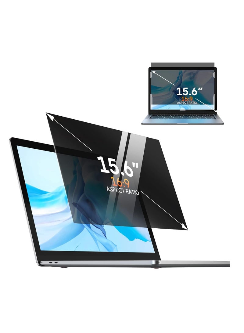 15.6 Inch Laptop Privacy Screen Filter for 16:9 Widescreen Display - Computer Monitor Privacy and Anti-Glare Protector Compatible with HP/ Dell/ Acer/ Samsung/Asus/ Lenovo/Toshiba - Image 2