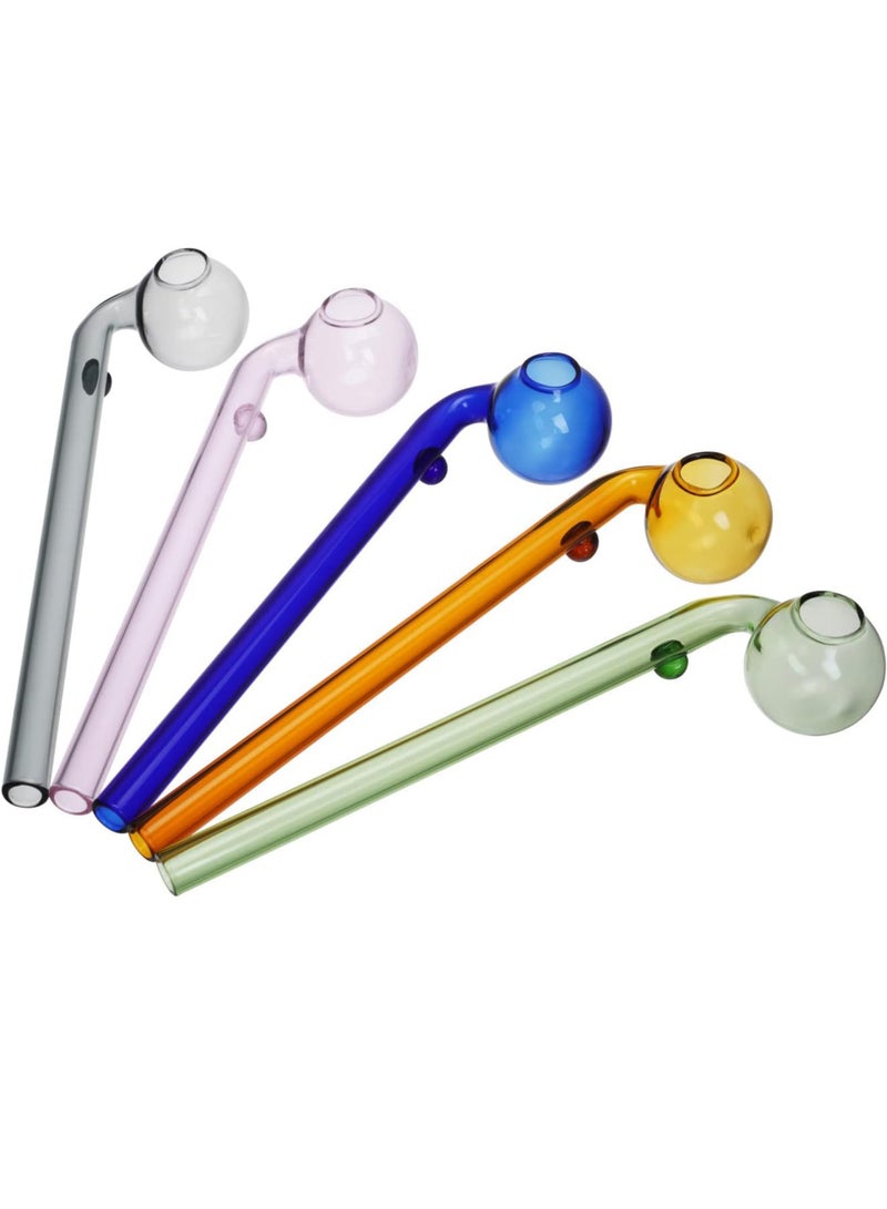 5 Piece Premium Heat Resistant Glass Oil Lamp Bottle Medical Grade High Borosilicate Material for Long lasting Use