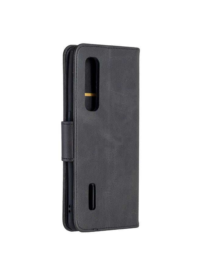 اس-توب جراب لهاتف OPPO Find X2 Pro بتصميم كلاسيكي من جلد الحمل، بلون نقي، مع حامل وفتحات للبطاقات ومحفظة وحبل تعليق - Image 3