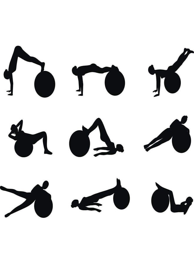 Paghadi Anti-Burst Yoga Gym Balls for Exercise with Foot Pump, Exercise Ball, Gym Ball (75 cm) - Image 2