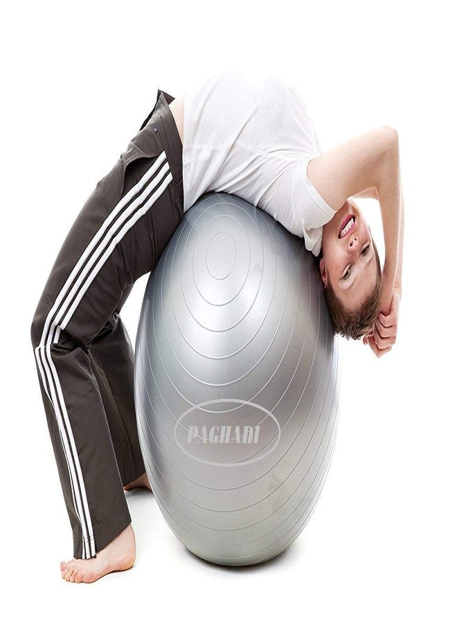 Paghadi Anti-Burst Yoga Gym Balls for Exercise with Foot Pump, Exercise Ball, Gym Ball (75 cm) - Image 4