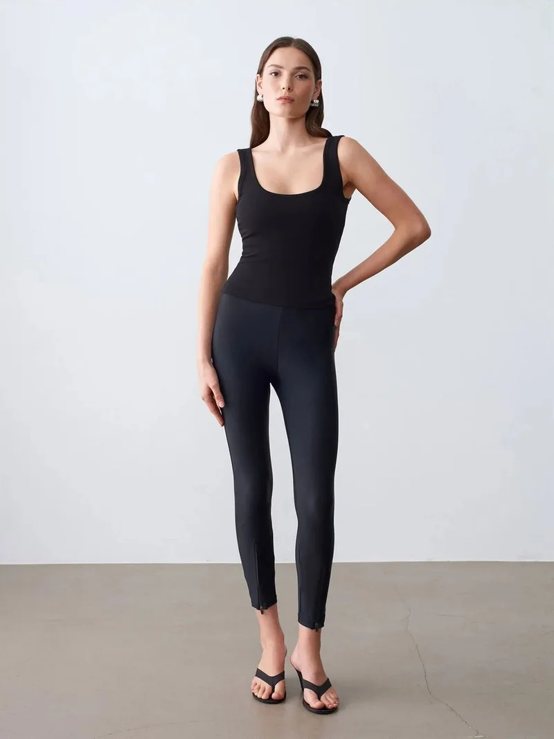 ديلفين DILVIN Slim Fit Sleeveless Jersey Cami Blouse