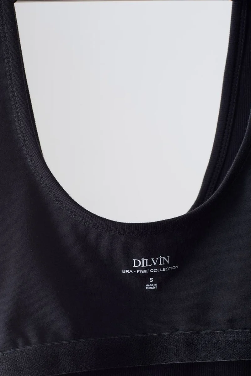 Dilvin Black DILVIN Slim Fit Sleeveless Jersey Cami Blouse for Women | Best Price UAE