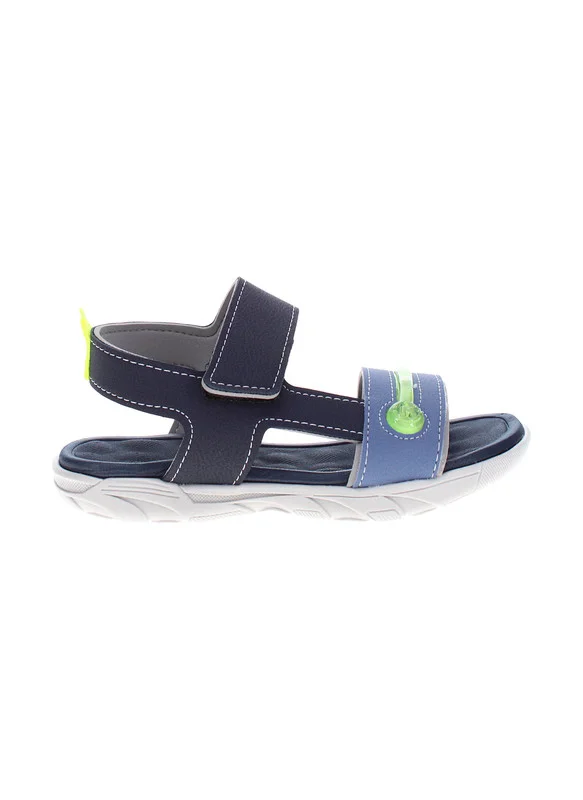 موليكينهو Molekinho Boys Sandals With Back Strap Marine | Made In Brazil