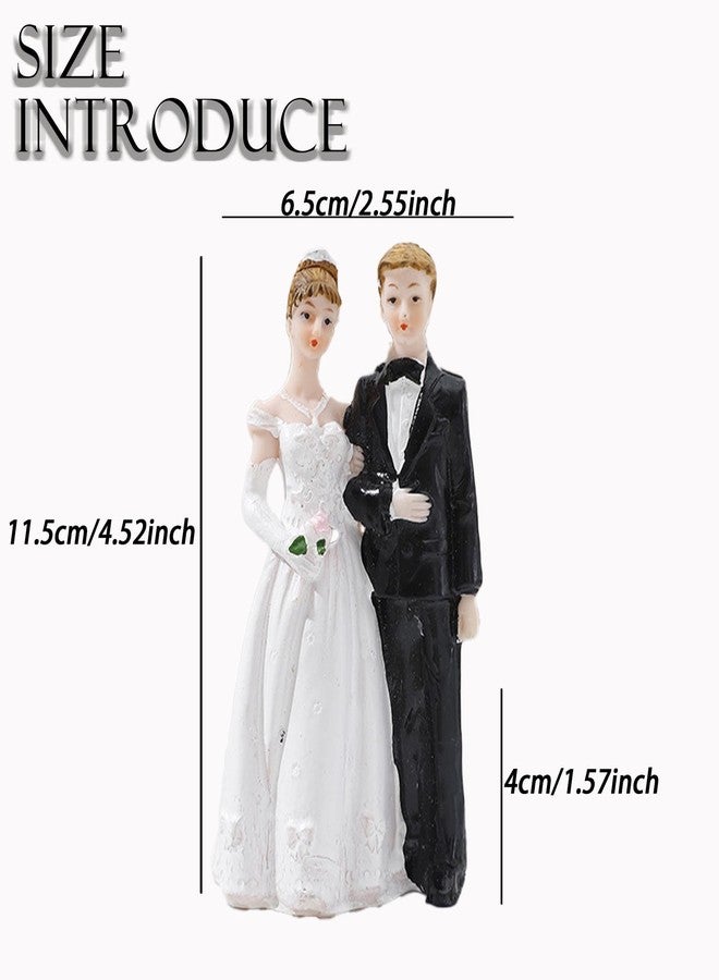 CHELEI2019 4.5 Inch Romantic Wedding Party Cake Topper Ornament Bride and Groom Figurine - Image 2