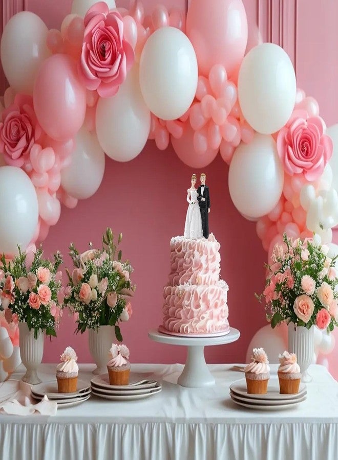 CHELEI2019 4.5 Inch Romantic Wedding Party Cake Topper Ornament Bride and Groom Figurine - Image 5