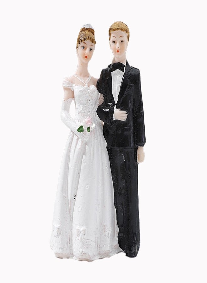 CHELEI2019 4.5 Inch Romantic Wedding Party Cake Topper Ornament Bride and Groom Figurine - Image 1