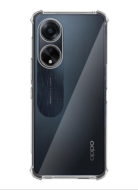 For Oppo A98 5G / Oppo A1 5G King Kong Transparent Shockproof Ultra-Thin Protective 4 Corners Case - Clear