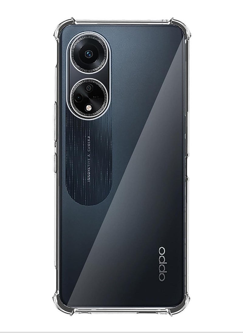 For Oppo A98 5G / Oppo A1 5G King Kong Transparent Shockproof Ultra-Thin Protective 4 Corners Case - Clear