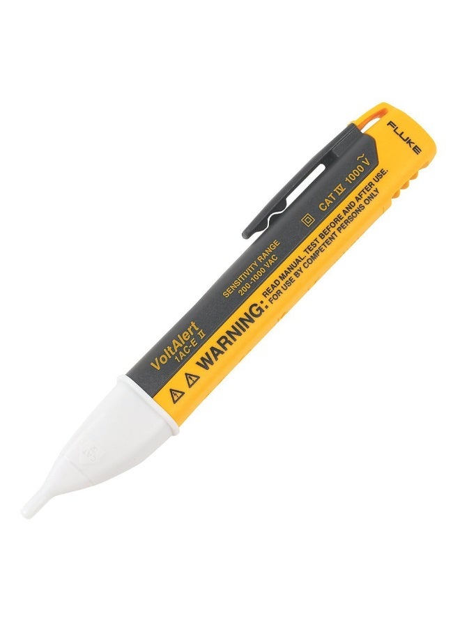فلوك جهاز اختبار الجهد الكهربائي بدون تلامس Fluke 1AC II VoltAlert، نطاق الجهد 90-1000 فولت تيار متردد، بحجم الجيب، حاصل على تصنيف أمان CAT IV - Image 1