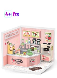 Rolife Plastic House Building Set Toy Diy Miniature Dollhouse Playset With Led For Mini Figures Construction Toys Diorama Kit Gifts For Teens Adults  - Image 1