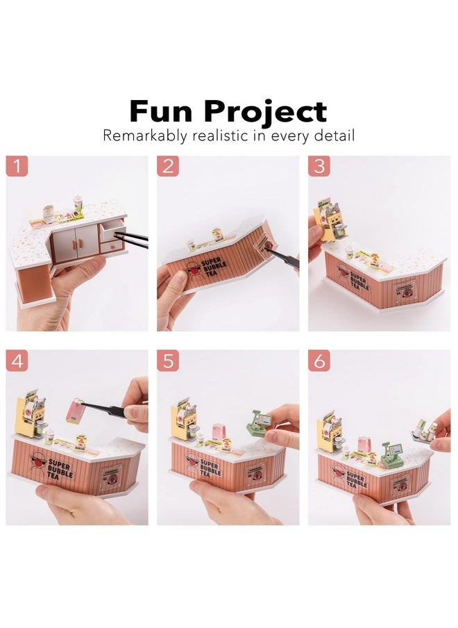 Rolife - Plastic House Building Set Toy Diy Miniature Dollhouse Playset With Led For Mini Figures Construction Toys Diorama Kit Gifts For Teens Adults - Image 1