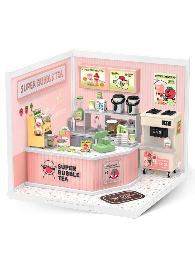 Rolife - Plastic House Building Set Toy Diy Miniature Dollhouse Playset With Led For Mini Figures Construction Toys Diorama Kit Gifts For Teens Adults - Image 1