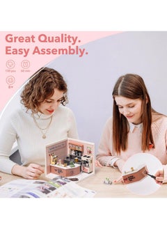 Rolife Plastic House Building Set Toy Diy Miniature Dollhouse Playset With Led For Mini Figures Construction Toys Diorama Kit Gifts For Teens Adults  - Image 4