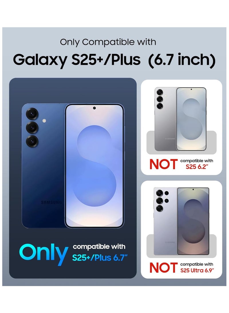 Magnetic Case for Samsung Galaxy S25 Plus 5G 6.7inch, Translucent Matte Back, Shockproof Magnetic Case Compatible with MagSafe, for Samsung Galaxy S25 Plus (Deep Purple)