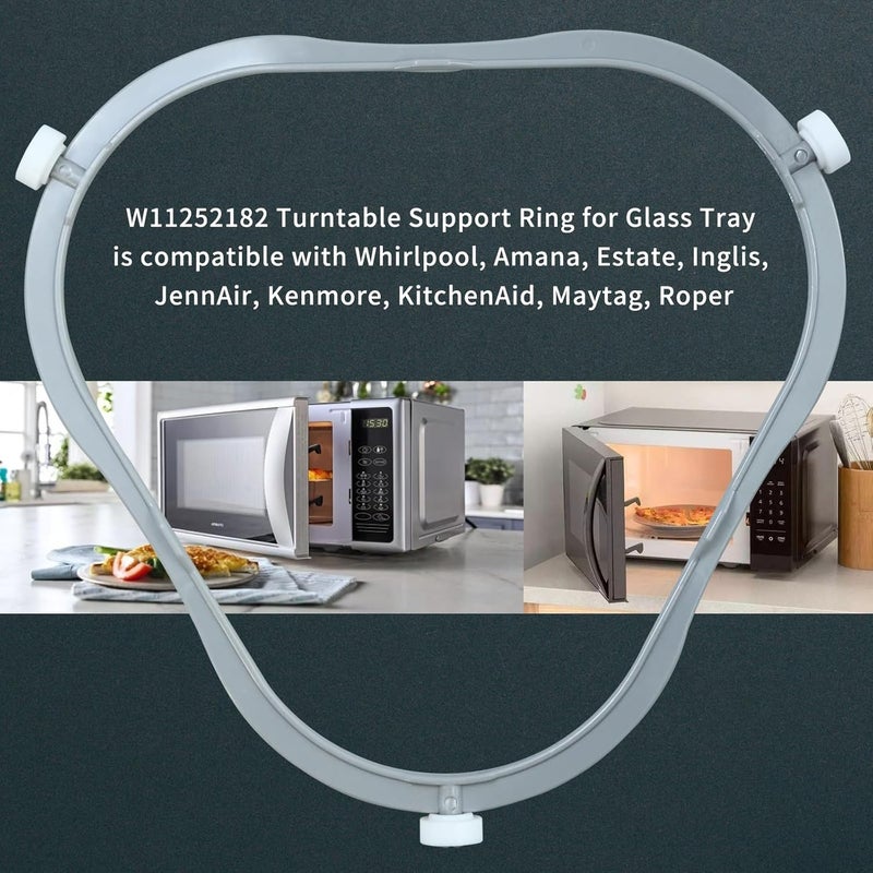 Vsttar Upgraded W11252182 & 8206227 Microwave Turntable Support Ring Replacement, Glass Tray Support - Compatible Amana Kenmore Whirlpool Microwave Parts - Replaces AP6799974 W10435114 PS12584163 W10654906 - Image 4