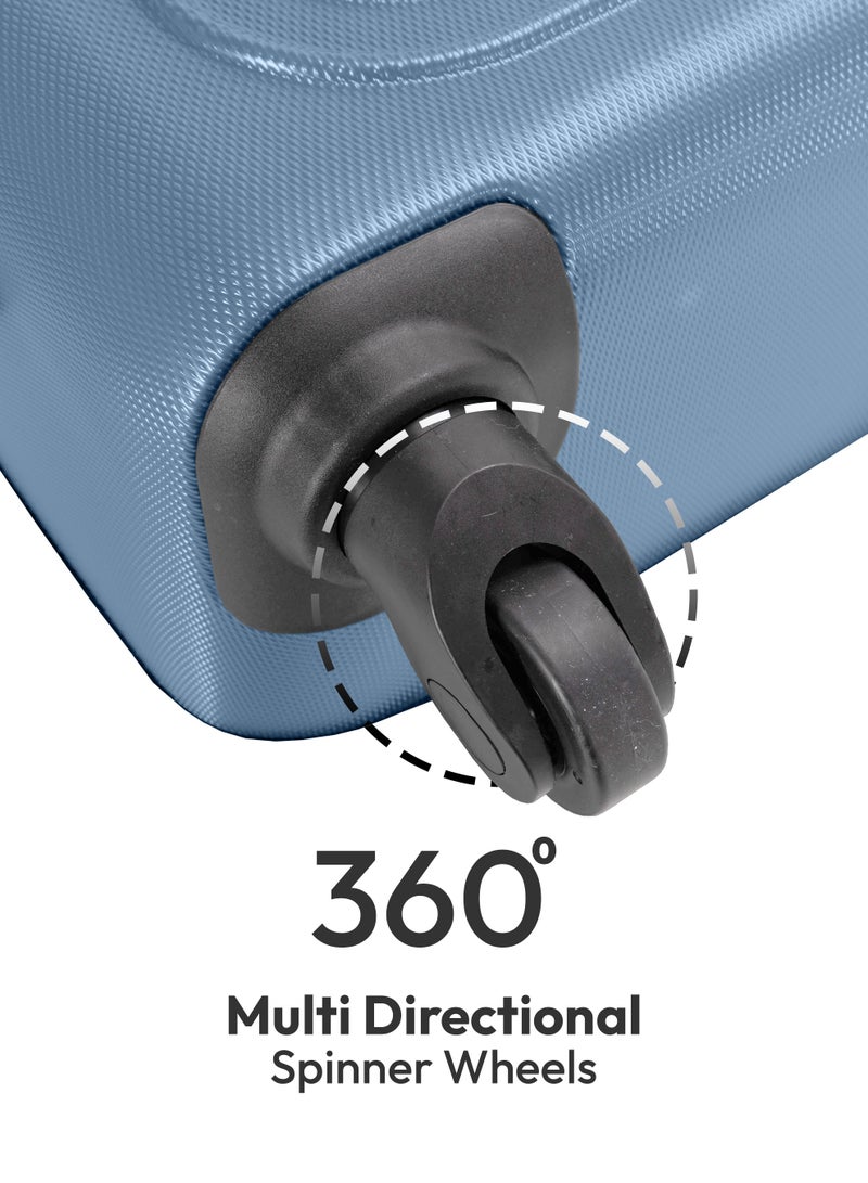 ستارجولد مجموعة مميزة من حقيبتي سفر بعجلات صلبة خفيفة الوزن مزودة بعجلات دوارة وقفل رقمي للسفر - Image 4