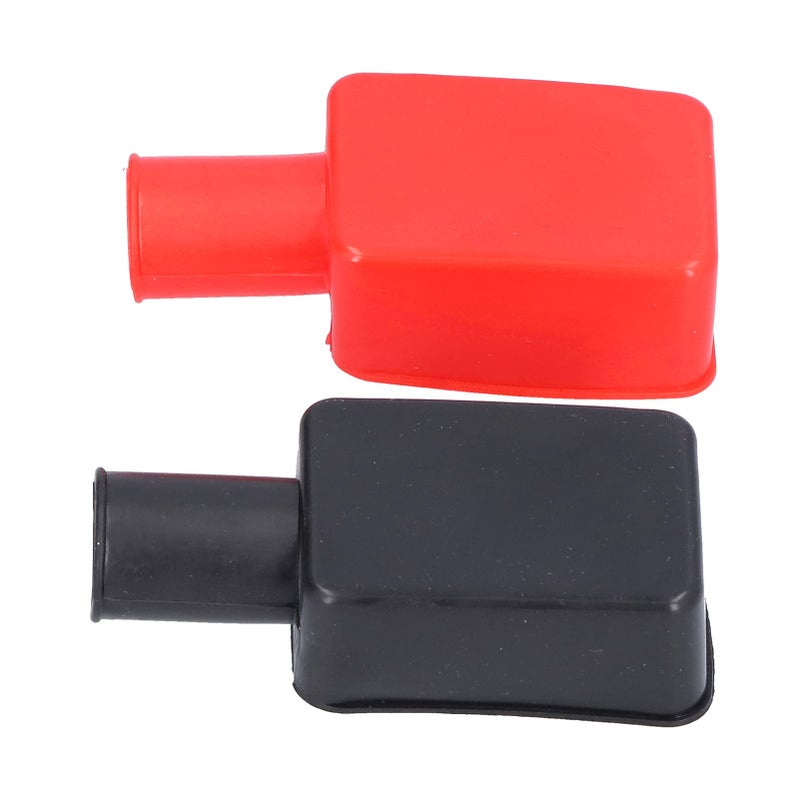 Kodrily 2Pcs Battery Terminal Protector Universal Battery Terminal Cover Rubber Battery Terminal Covers Positive Negative Battery Post Cover Cap for Car Motorcycle Truck Boat - Image 3