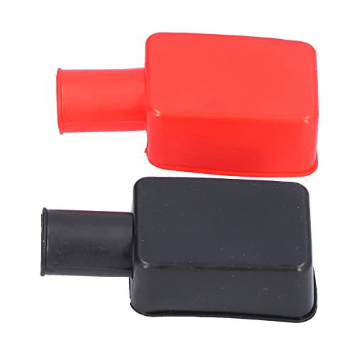 Kodrily 2Pcs Battery Terminal Protector Universal Battery Terminal Cover Rubber Battery Terminal Covers Positive Negative Battery Post Cover Cap for Car Motorcycle Truck Boat - Image 1