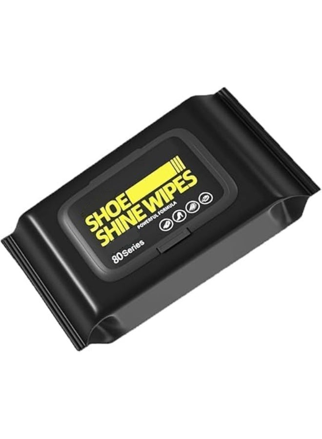 مناديل وايبس تنظيف الكوتش والجذم مبللة طبيعية لتنظيف الأحذية الرياضية والأحذيه عبوة واحدة من 80 منديل - محمولة لتنظيف الأحذية الرياضية تزيل الأوساخ والبقع بسرعة - مناديل تنظيف الأحذية- وايبس تنظيف الجذم - مناديل تنضف الكوتش والاحذية - Image 1