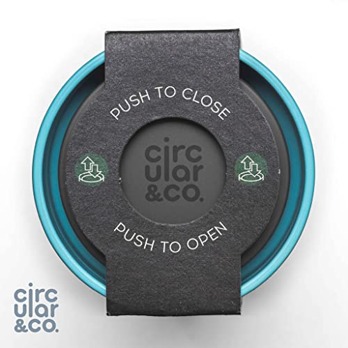 Circular and Co Leakproof Reusable Coffee Cup 12oz/340ml - The World's First Travel Mug Made from Recycled Coffee Cups, 100% Leak-Proof, Sustainable & Insulated (Black & Electric Mustard) - Image 4