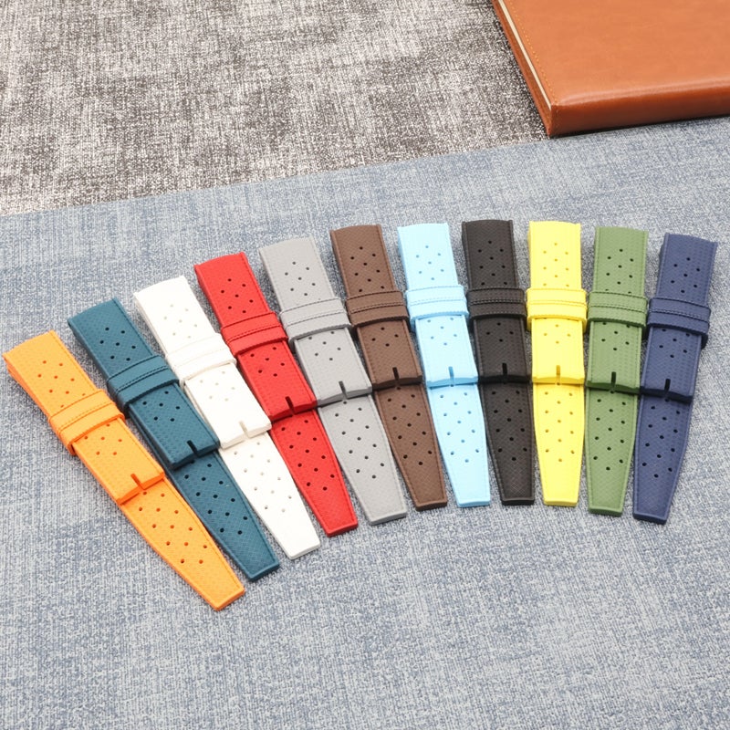 Bluejw LAIHE Adjustable 20mm 22mm Quick Release Watch Straps – Replace the Watch Strap with Racing Diver Tropical Replacement Bands for Men and Women - Image 2