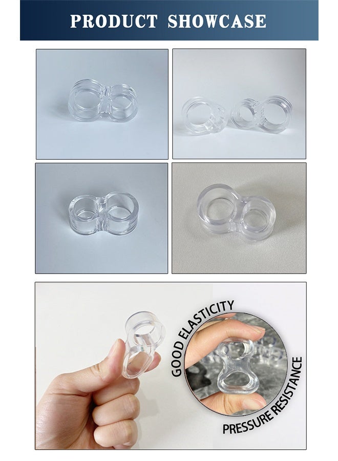 Beauenty 10 Pack Door Handle Stopper, Wall Protector, Clear Rubber Door Stopper, Pvc Door Handle Guard, Door Handle Bumper for Cabinet Furniture Home Office (Transparent) - Image 4