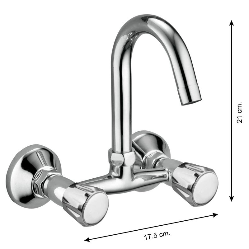 Drizzle خلاط حوض المطبخ كونتي نحاس مع فوهة دوارة 360 درجة - Image 2