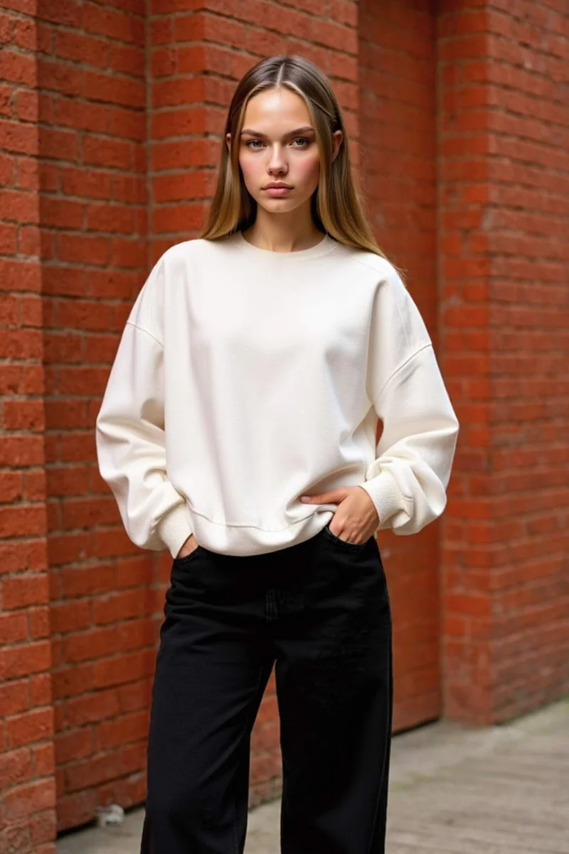 ديفاكتو Oversize Fit Sweatshirt
