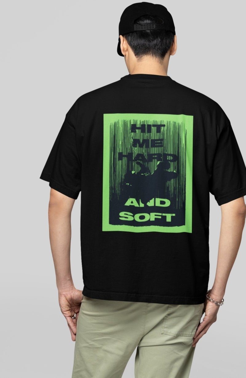 Fuddy Moda Fuddy Fashion Oversize Billie Eilish Album Cover Back Printed Unisex T-Shirt - Image 5