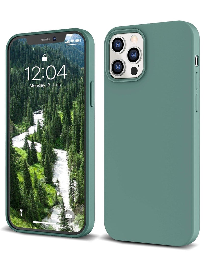 MIGOFAST Liquid Silicone Gel Cover with Full Body Protection Anti-Scratch Shockproof Case Compatible with iPhone 12 Pro Max - Image 1