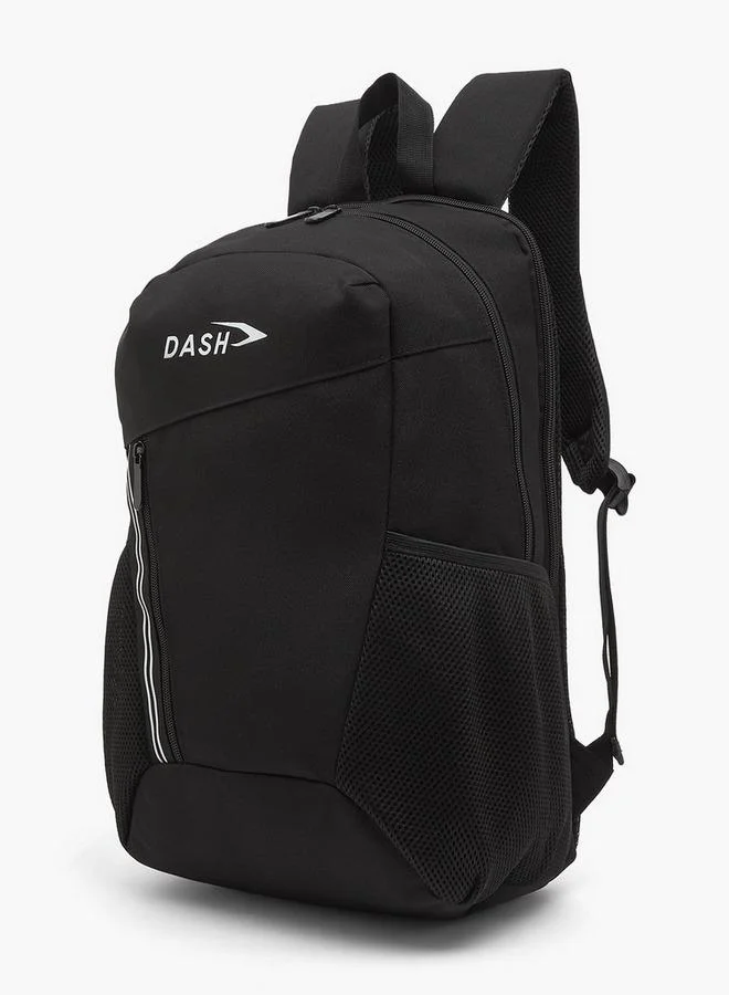 Dash BLACK Logo Print Backpack For Kids 13+ Years With Padded Straps for Men | Best Price UAE