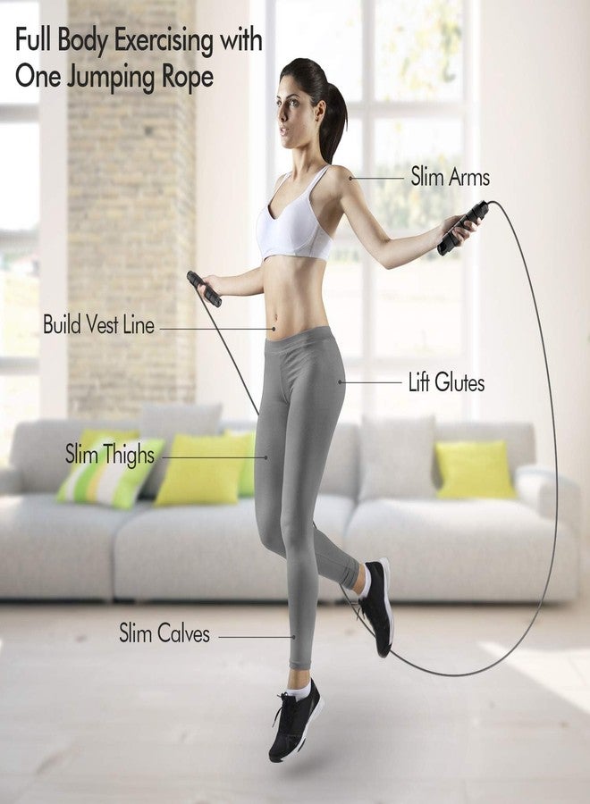 AMIFIT Jump Rope, Tangle-Free Rapid Speed Jumping Rope Cable with Ball Bearings for Women, Men, and Kids, Adjustable Steel Jump Rope Workout with Foam Handles for Fitness, Home Exercise & Slim Body (Black) - Image 5