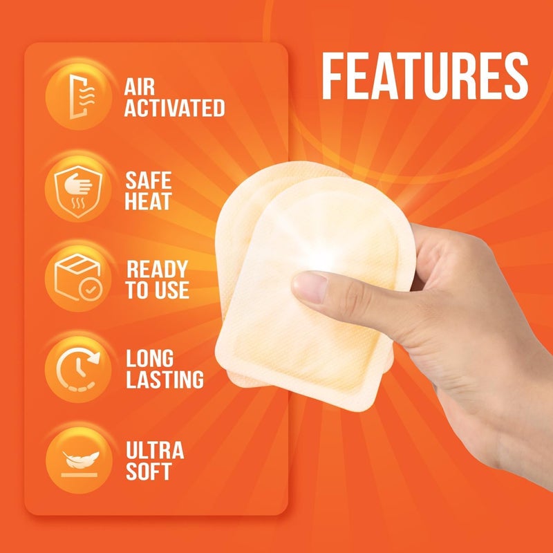 Everlasting Heat Toe Warmers 40 Pairs (80 Warmers) - Up to 10 Hours of Long Lasting Warmth and Toe Warmers for Feet - Easy Air Activation - Ultra Thin, TSA Approved - Image 2