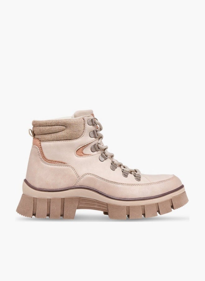 Lee Cooper Women's Panelled Lace-Up Ankle Boots - Image 1