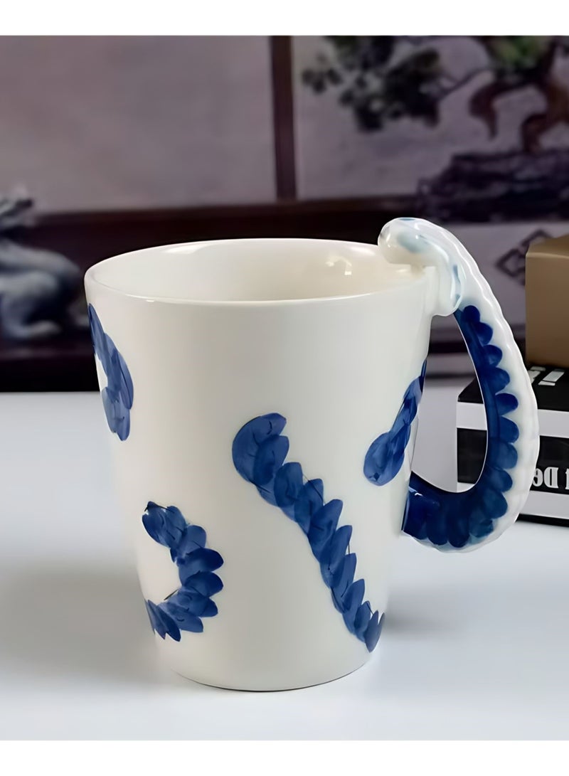 سولاري كوب سيراميك ثلاثي الأبعاد على شكل أخطبوط – أدوات شرب مستوحاة من المحيط - Image 3