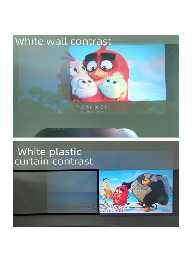 133inch Projector Screen, Portable 16:9 4K Reflective Fabric Cloth Projection Gray Screen For 1LCD Series Movie Video Home Projectors Easy to Install without Drilling Holes DIY Paint Frame Screen/Cloth - Image 5