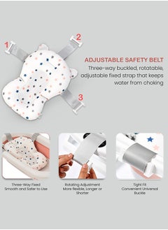 BAYBEE Foldable Baby Bath Tub With Anti-Skid Base, Support Cushion, Temperature Sensing Plug And Wall Mountable 0-3 Years, Pink  - Image 5
