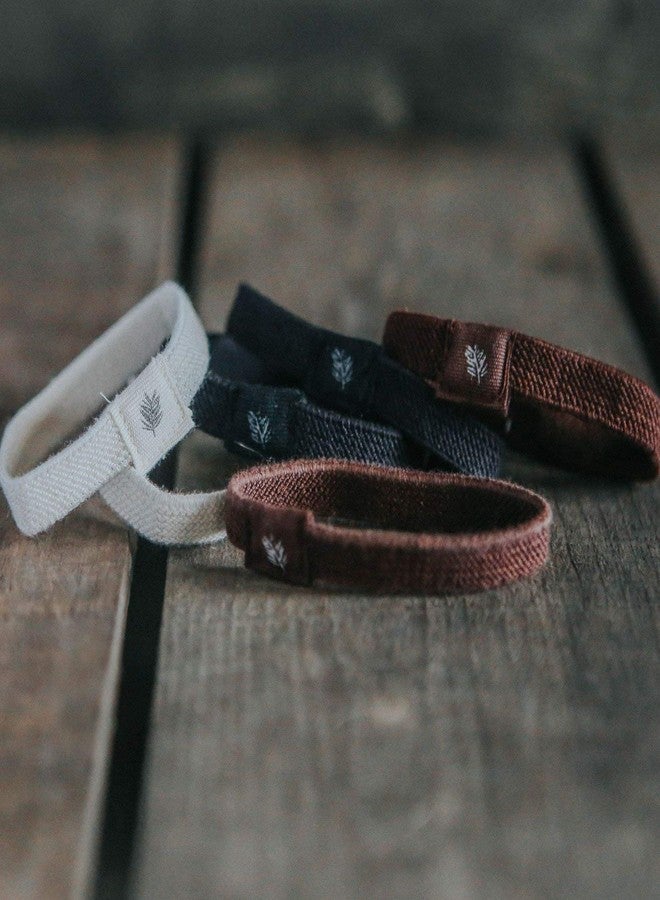 Wild Stone Wild & Stone | Pack of 6 Hair Bands | 100% Biodegradable and Plastic-Free Elastic Hair Ties | 100% Organic Cotton and Natural Plant-Based Rubber | No Crease Ponytail Holder (Natural) - Image 3